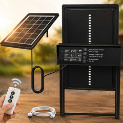 Stallwächter® Automatische Hühnerklappe – Solar, Aluminium, Raubtiersicher & Wetterfest